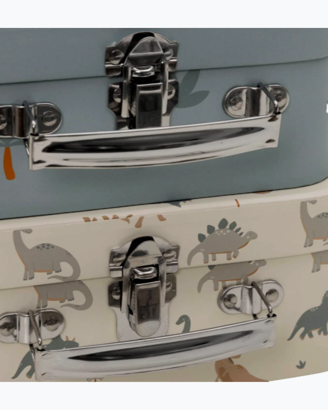 Lot de 2 valisettes à jouets Jollein - Modèle Dinosaure ou Pretty Picnic