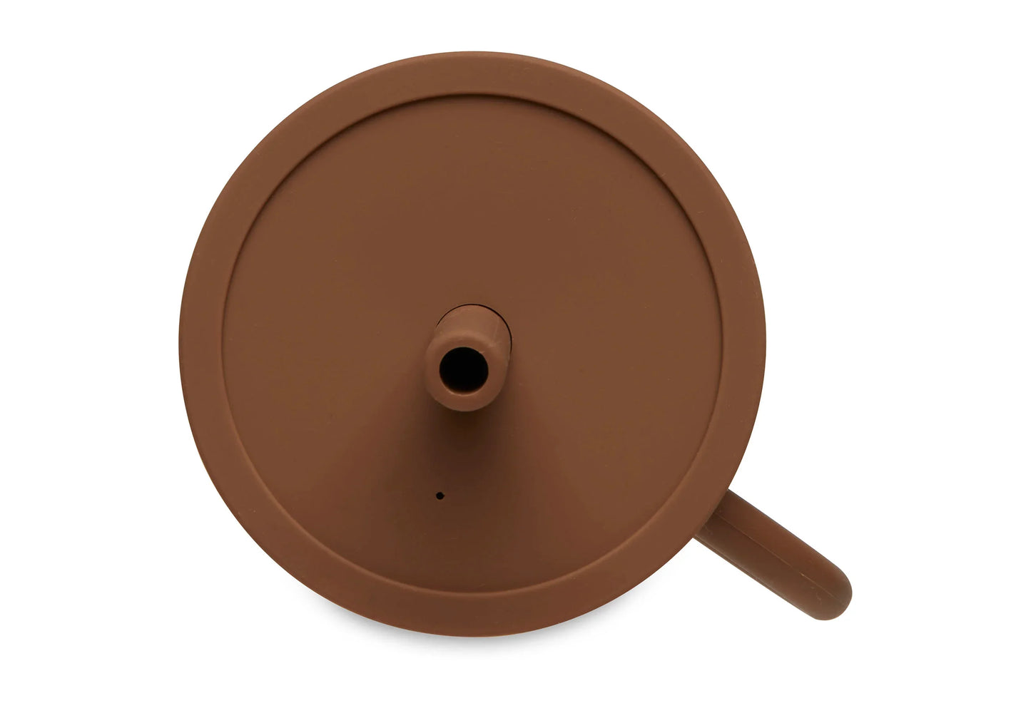 Gobelet avec paille en silicone caramel - Jollein