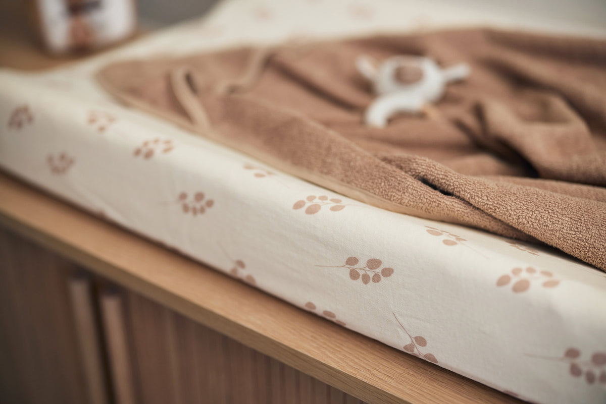 Housse de matelas à langer Jersey 50x70cm Twig Wild Rose