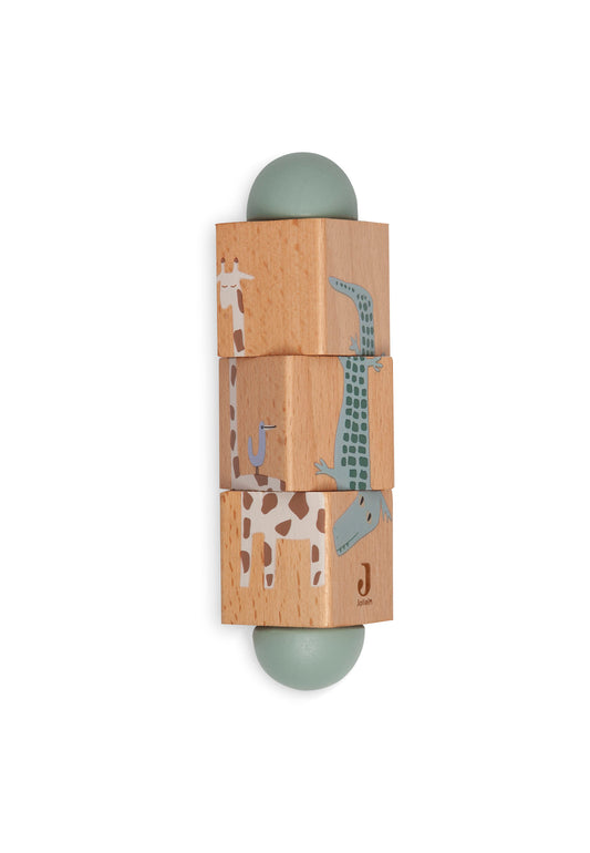 Puzzle Cubes à Tourner en Bois Jungle Jambo
