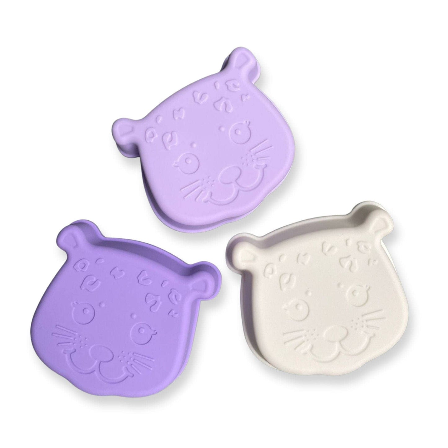 Jouets de plage en silicone incassable - Léopard lila