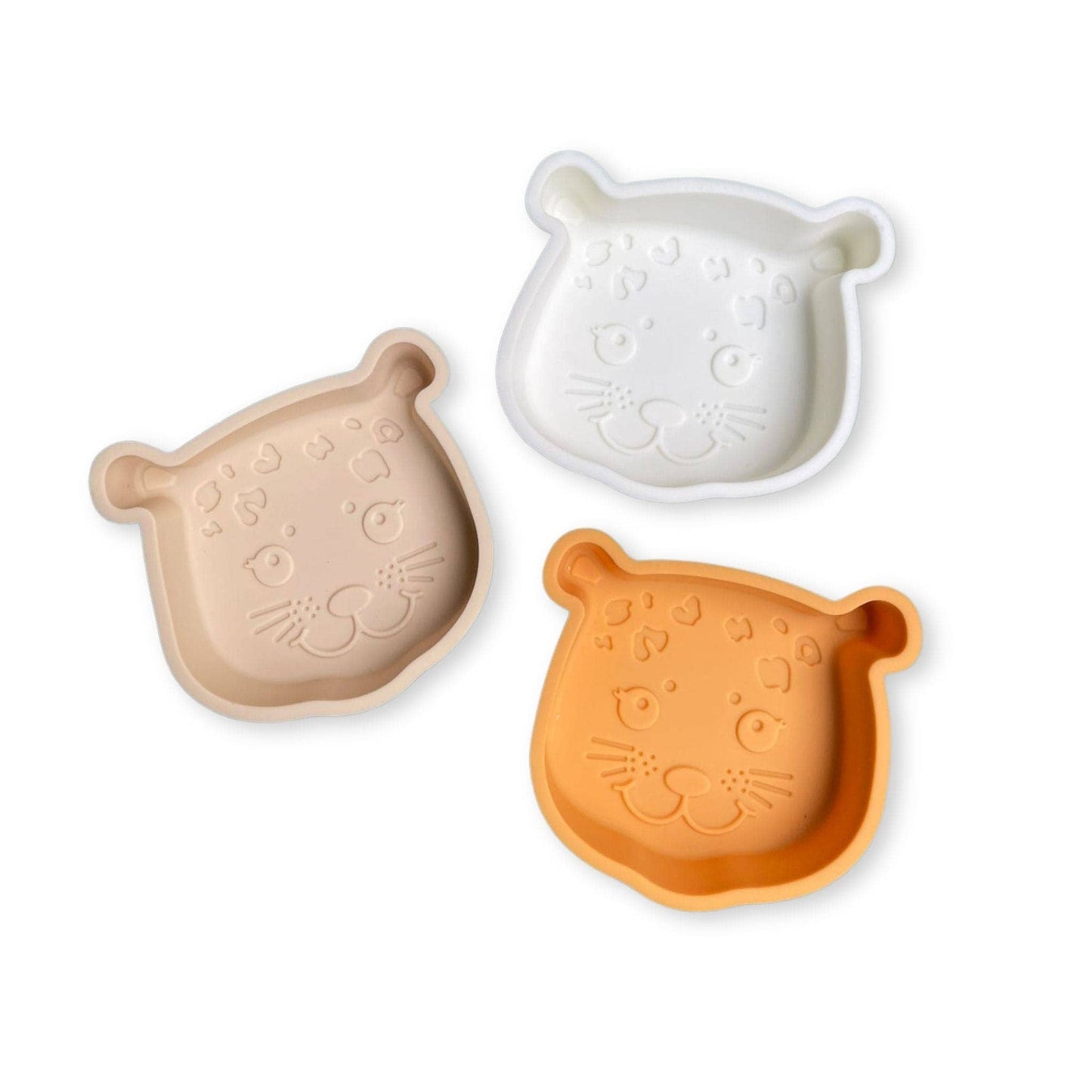 Set de plage silicone sain et incassable - Léopard beige