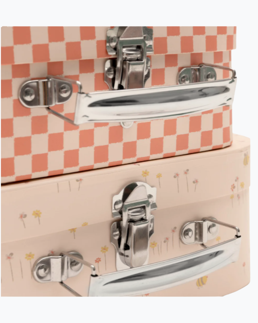 Lot de 2 valisettes à jouets Jollein - Modèle Dinosaure ou Pretty Picnic