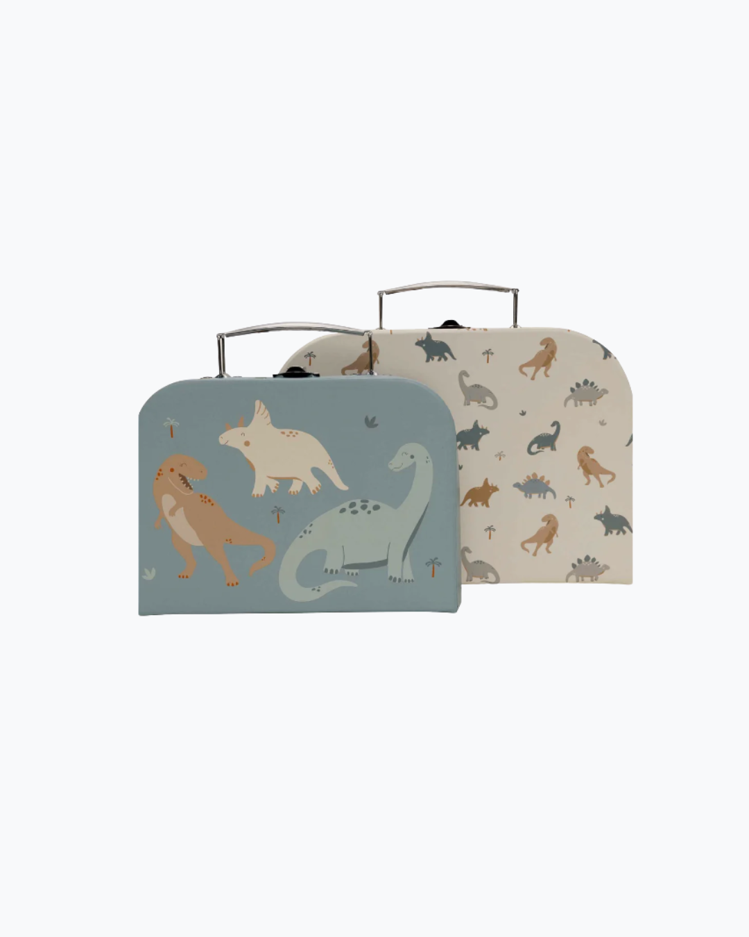 Lot de 2 valisettes à jouets Jollein - Modèle Dinosaure ou Pretty Picnic