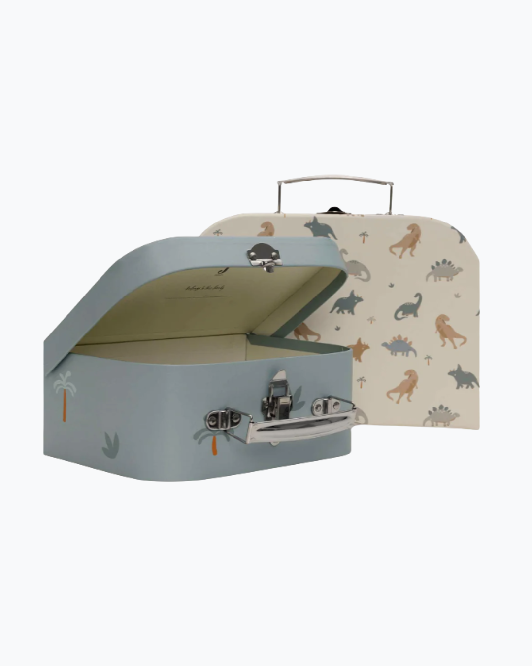 Lot de 2 valisettes à jouets Jollein - Modèle Dinosaure ou Pretty Picnic