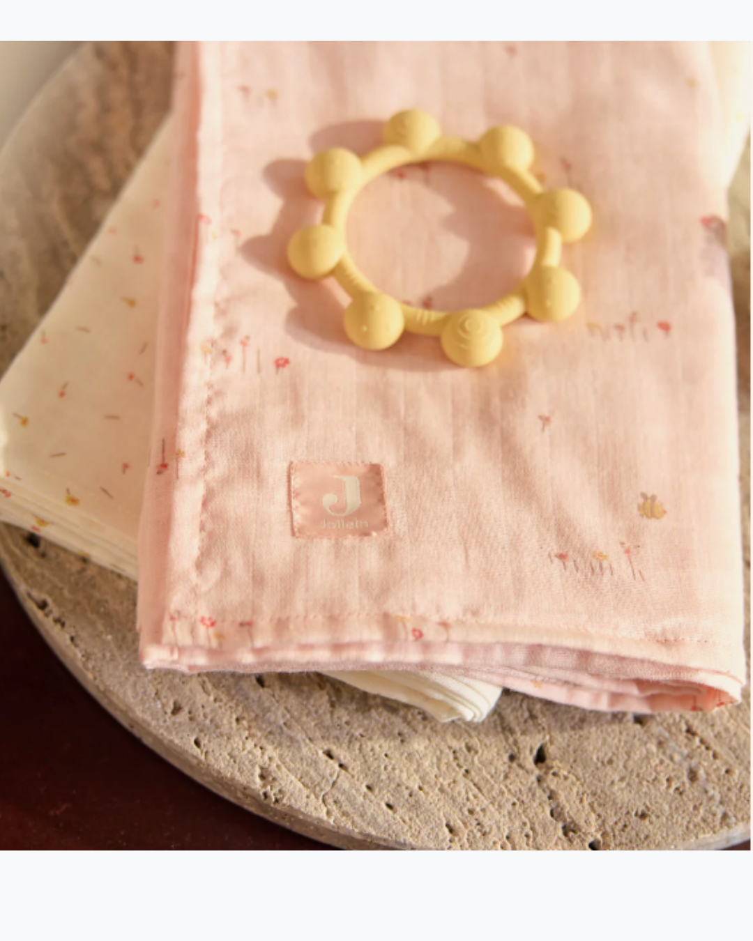 Pack de 3 langes en gaze de coton 70x70cm - Modèle Pretty Picnic