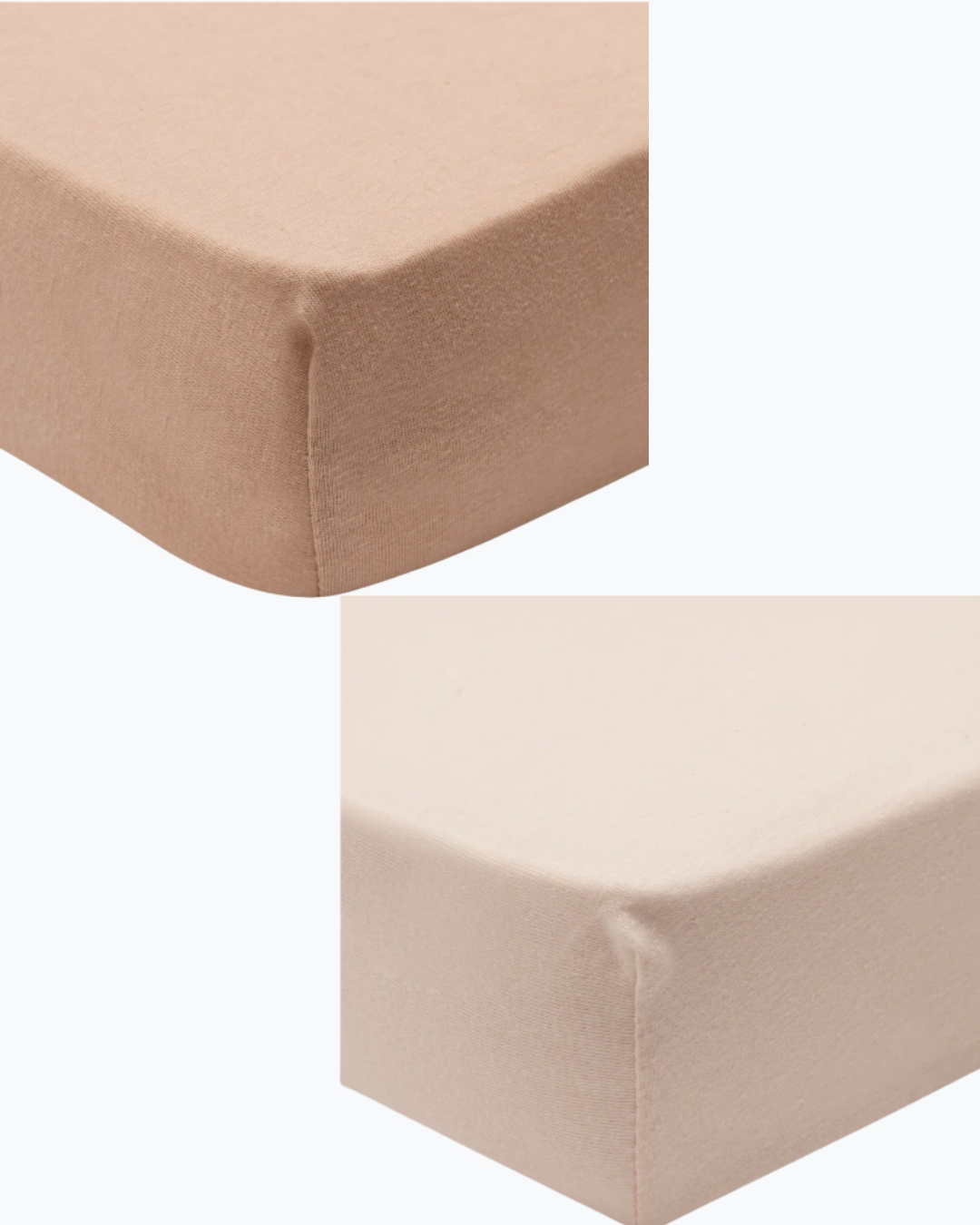 Draps-housses en Jersey Blush/Wild rose - Pack de 2 - 60x120 cm Jollein