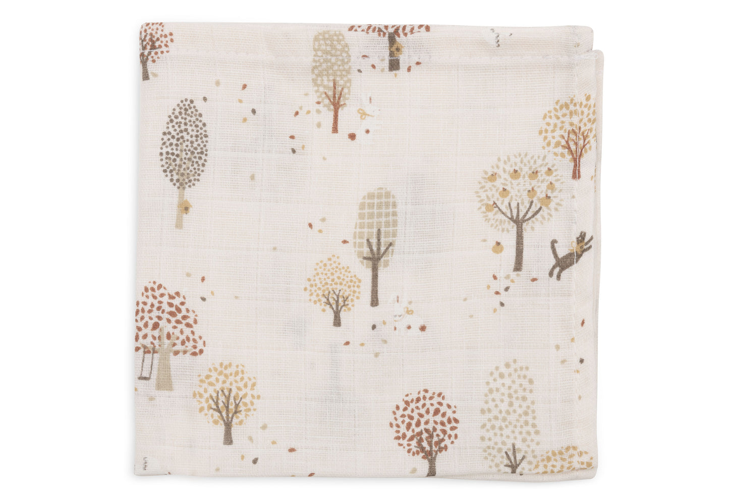Lot de 3 serviettes en gaze de coton - motif Tiny Park - 31x31 cm - Jollein
