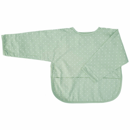 Bavoir à Manches en Coton Bio - Soft Mint Dotty | Summerville Organic