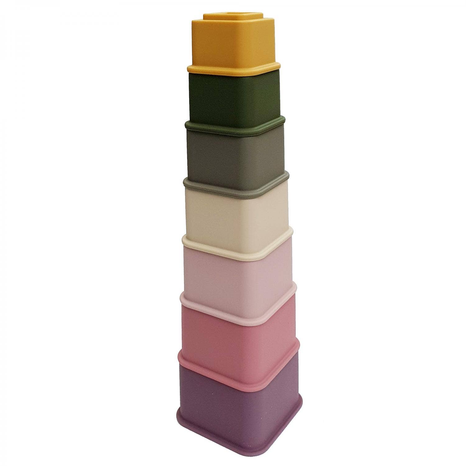 Jouet d'Empilage Cubes Gigognes en Silicone - Summerville Organic