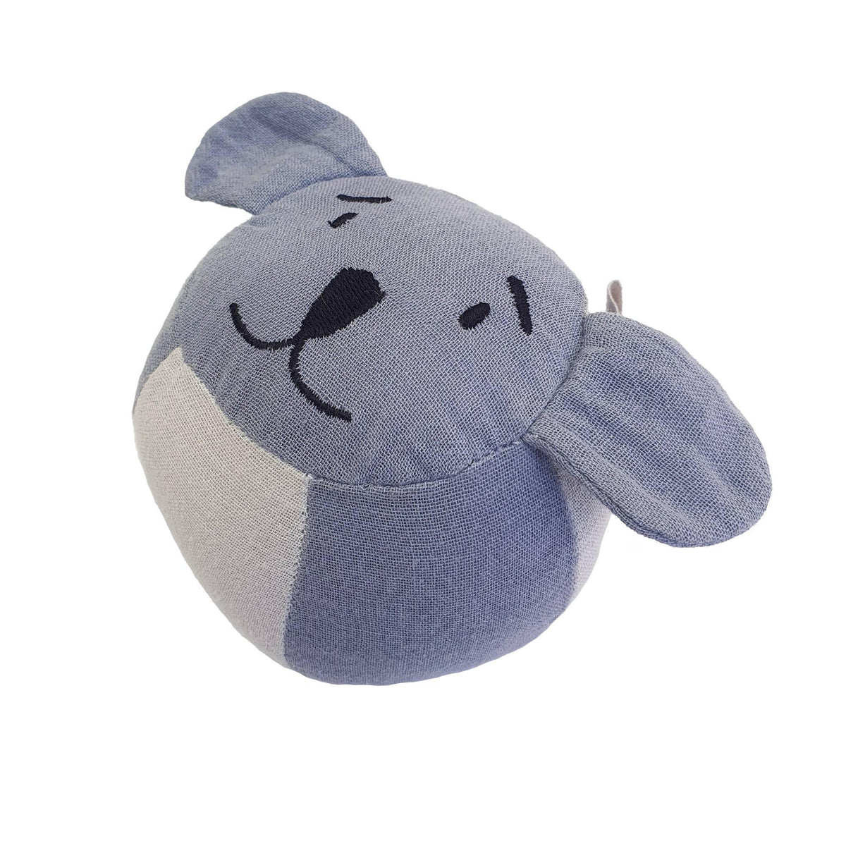 Balle d eveil souple 10 cm koala en coton bio certifie GOTS tenue a la main