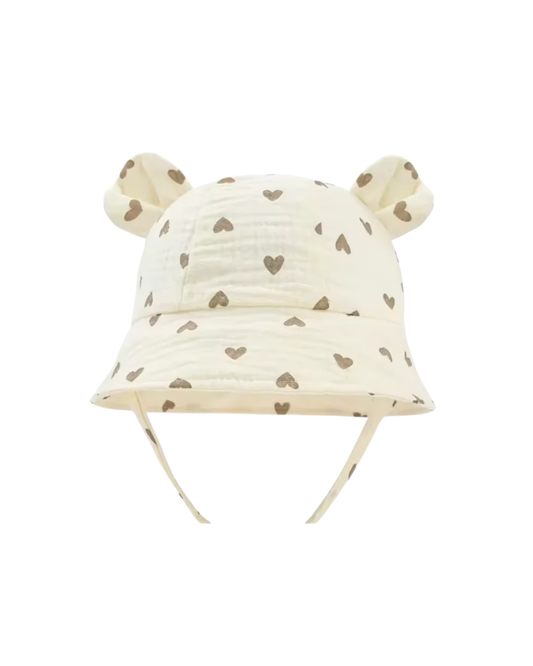 Chapeau de soleil hydrophile Coeurs 