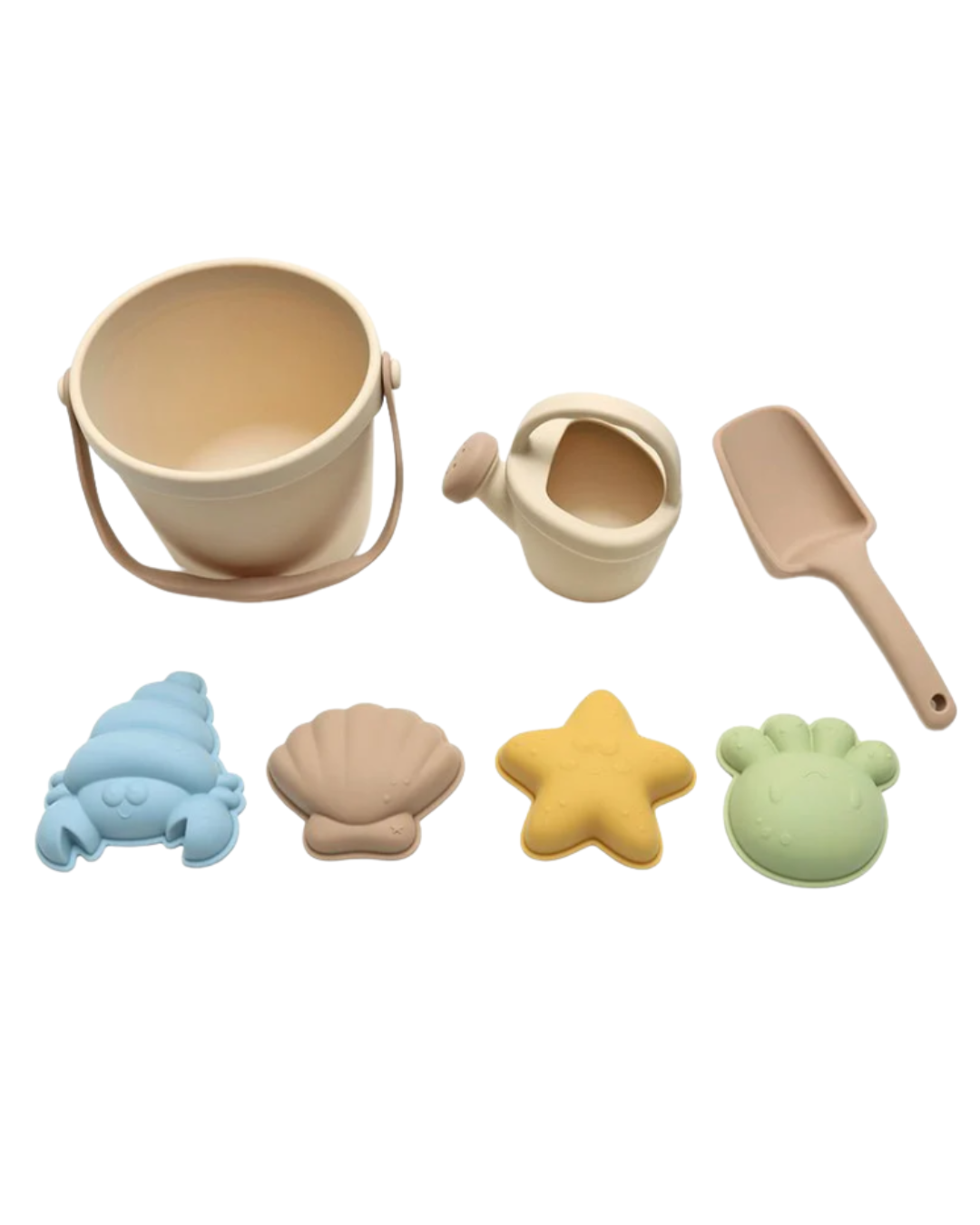 Ensemble de plage en silicone beige en silicone sain
