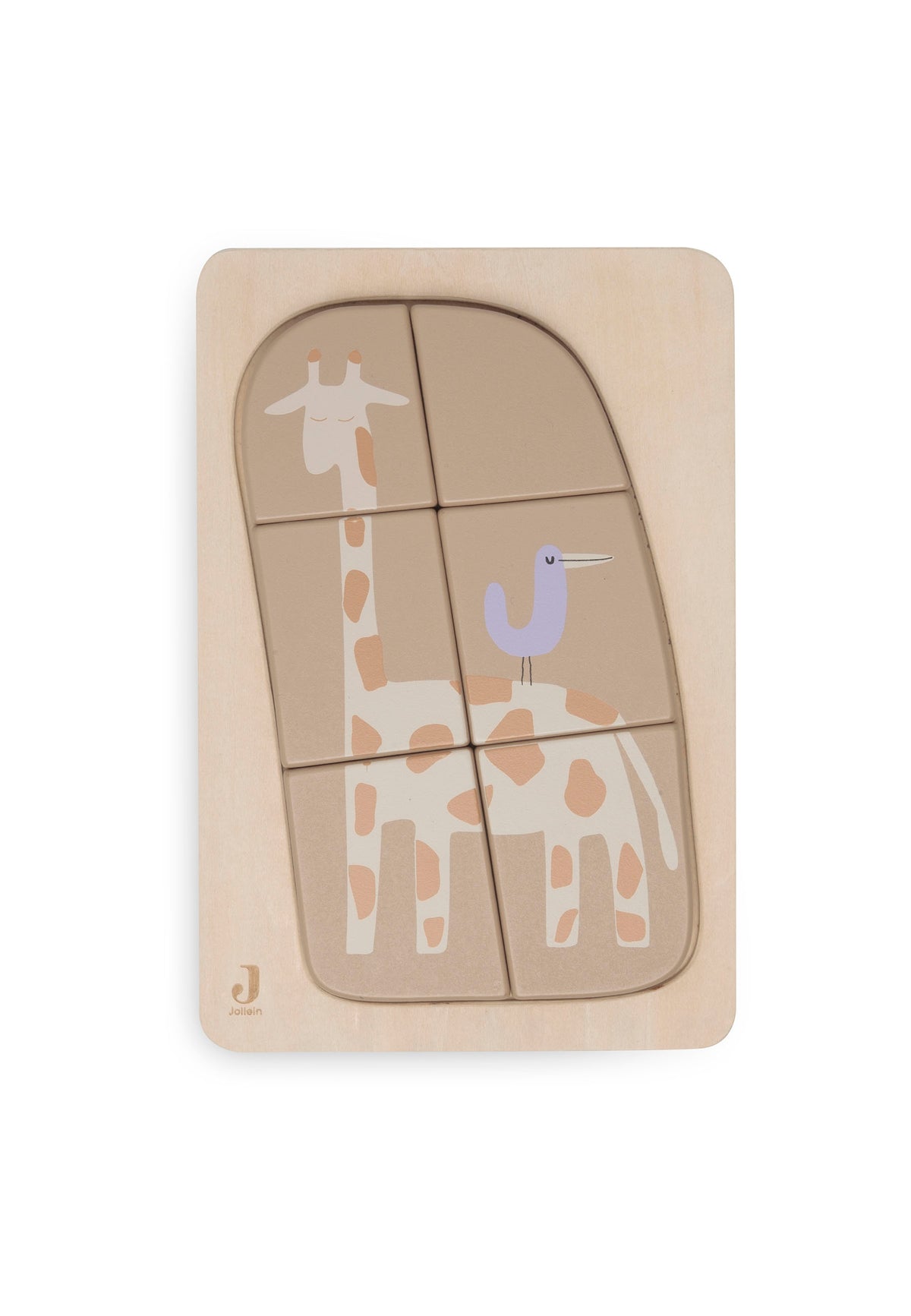 Puzzle d'éveil en bois girafe jungle jambo Jollein