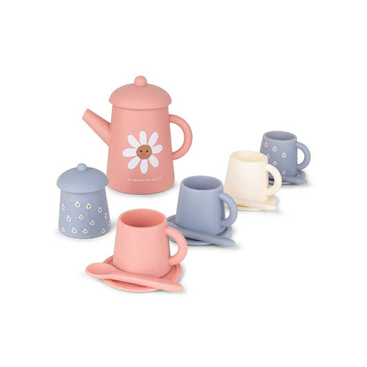 Jouets de service à thé en silicone - Multicolore - Daisy Flower