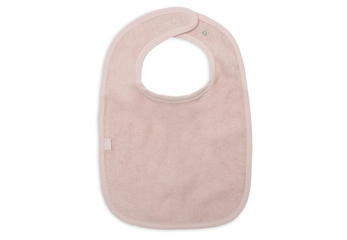 Lot de 2 bavoirs éponge avec pression Silk Rose et Sand Jollein