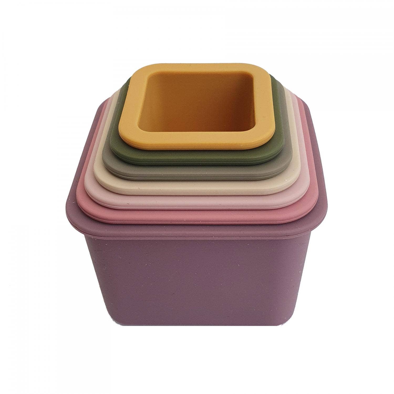Jouet d'Empilage Cubes Gigognes en Silicone - Summerville Organic