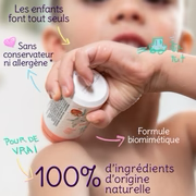 Roll-on crème hydratante BIO corps et visage enfant Lili Kiwi - Skovlia boutique éthique