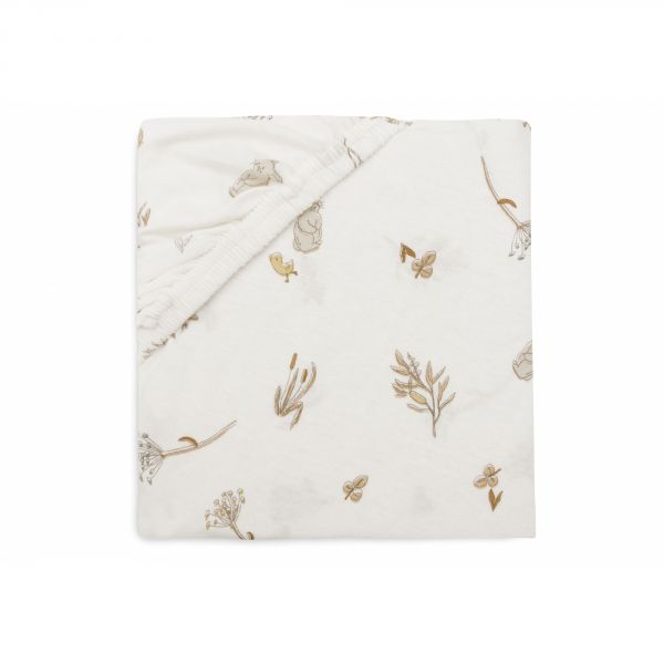 drap housse riverside jollein 60 120 coton 