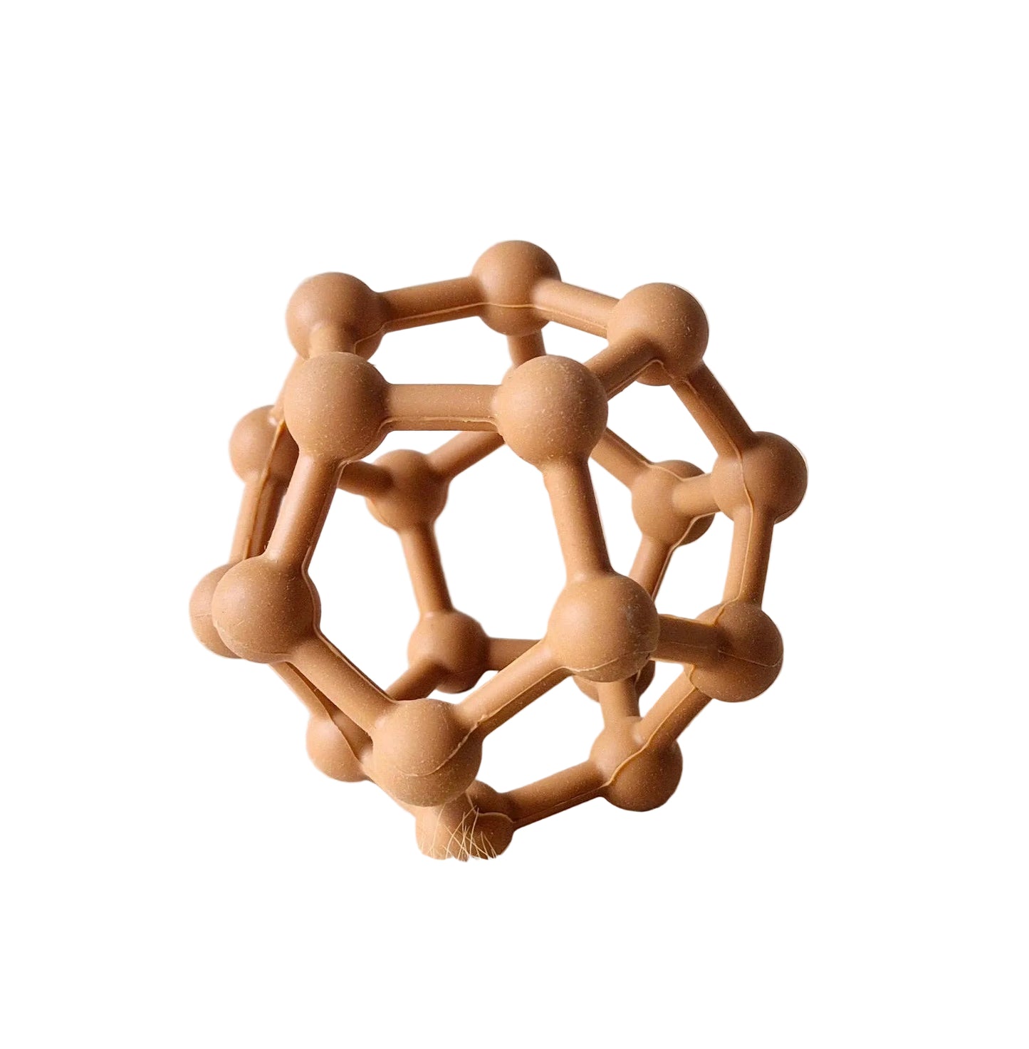 Balle de motricité flexible en silicone rouille - Rammelaartje