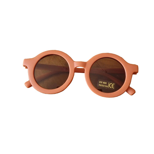 Lunettes de soleil rondes UV400 pour enfants rouille - Rammelaartje