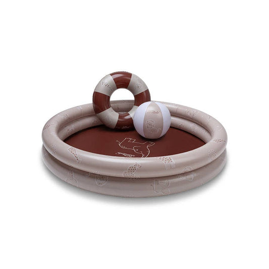 Set de piscine play beige Wild Life Ø 120 cm