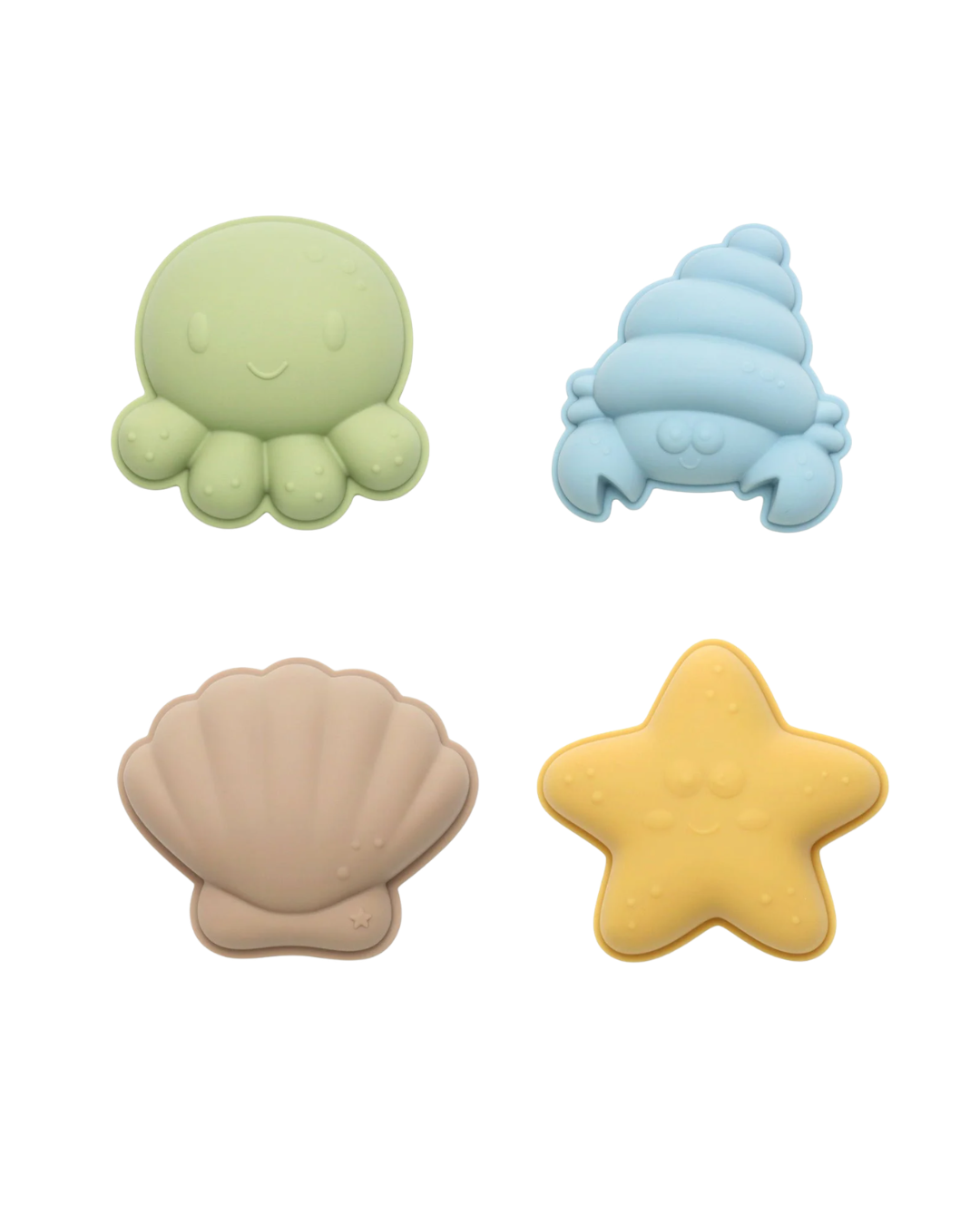 moules de plage en silicone 4 pièces