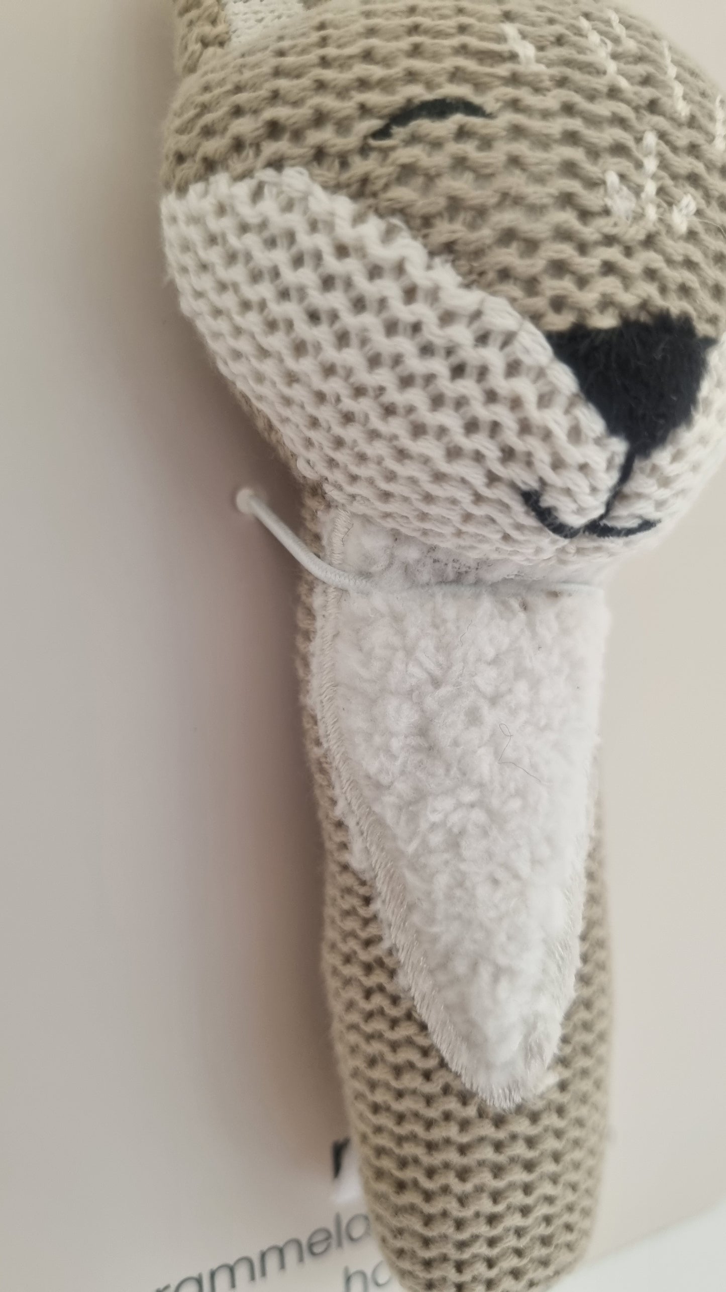 Hochet bébé en maille - Modèle Renard - dès la naissance - Jollein