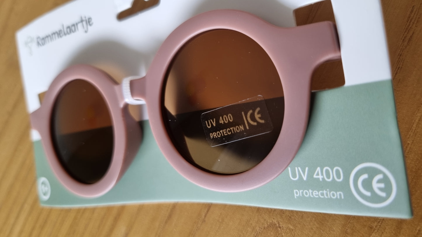 Lunettes enfant rondes vieux rose - charme et robustesse - Skovlia