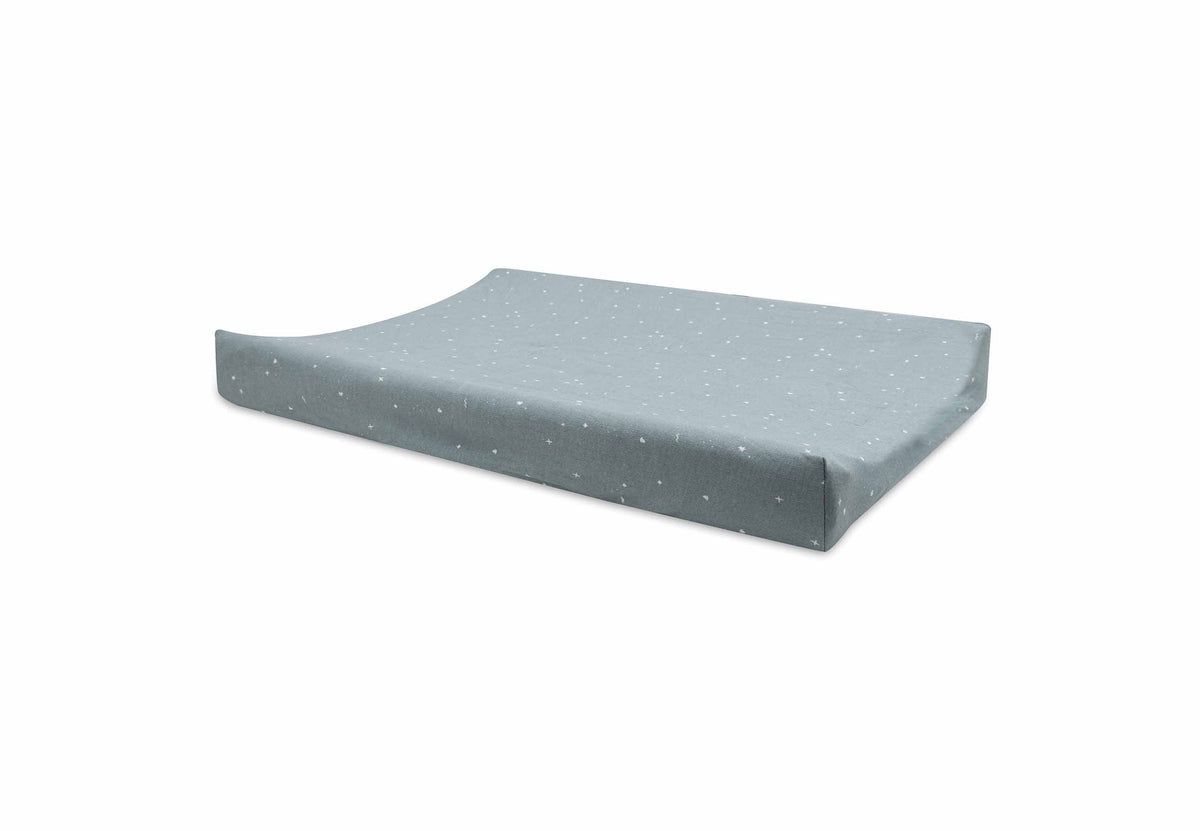 Housse de matelas à langer jersey 50x70cm twinkling sea green jollein