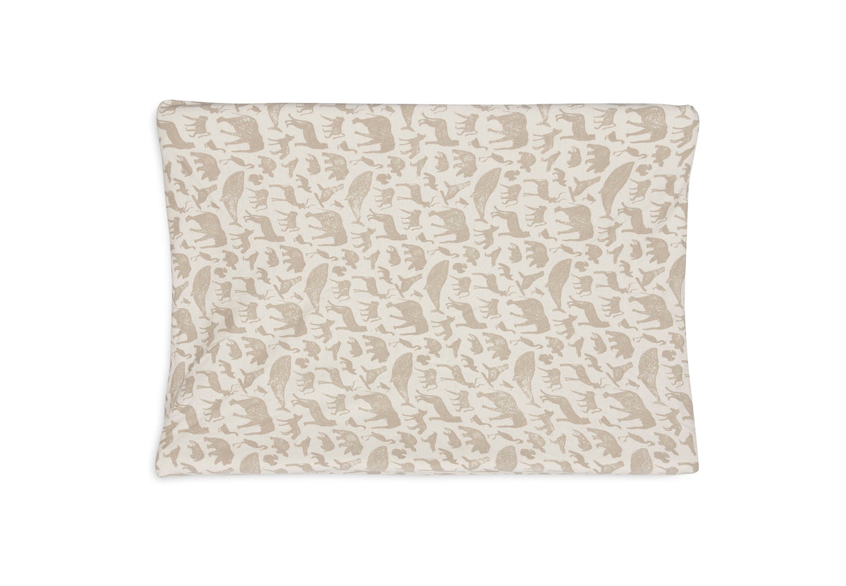 Housse de matelas à langer en jersey 50x70cm animaux nougat Jollein