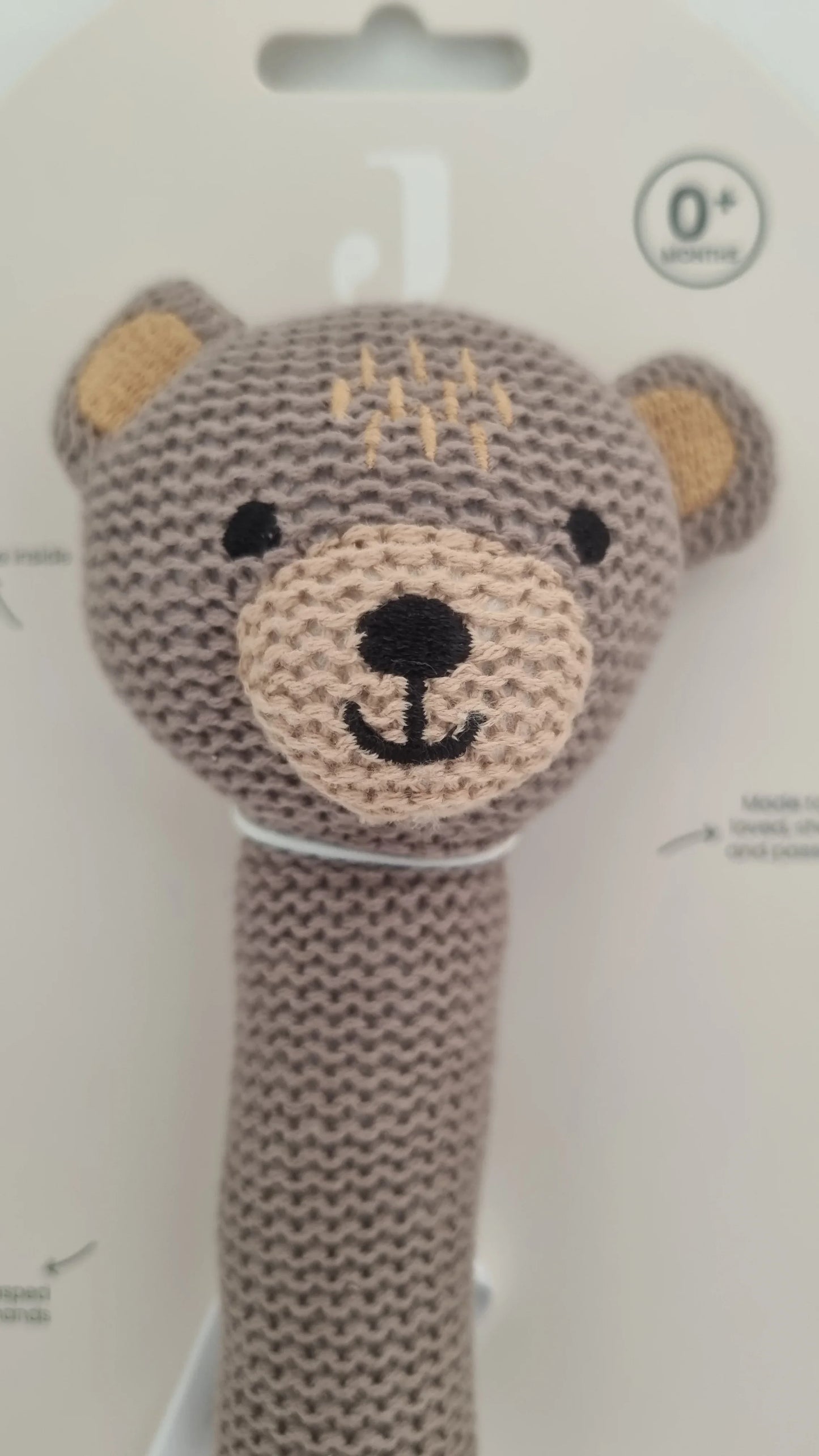 Hochet en maille Ours - Jollein