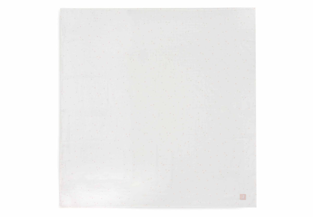 Lot de 2 langes jollein 115×115cm gaze de coton twinkling wild rose