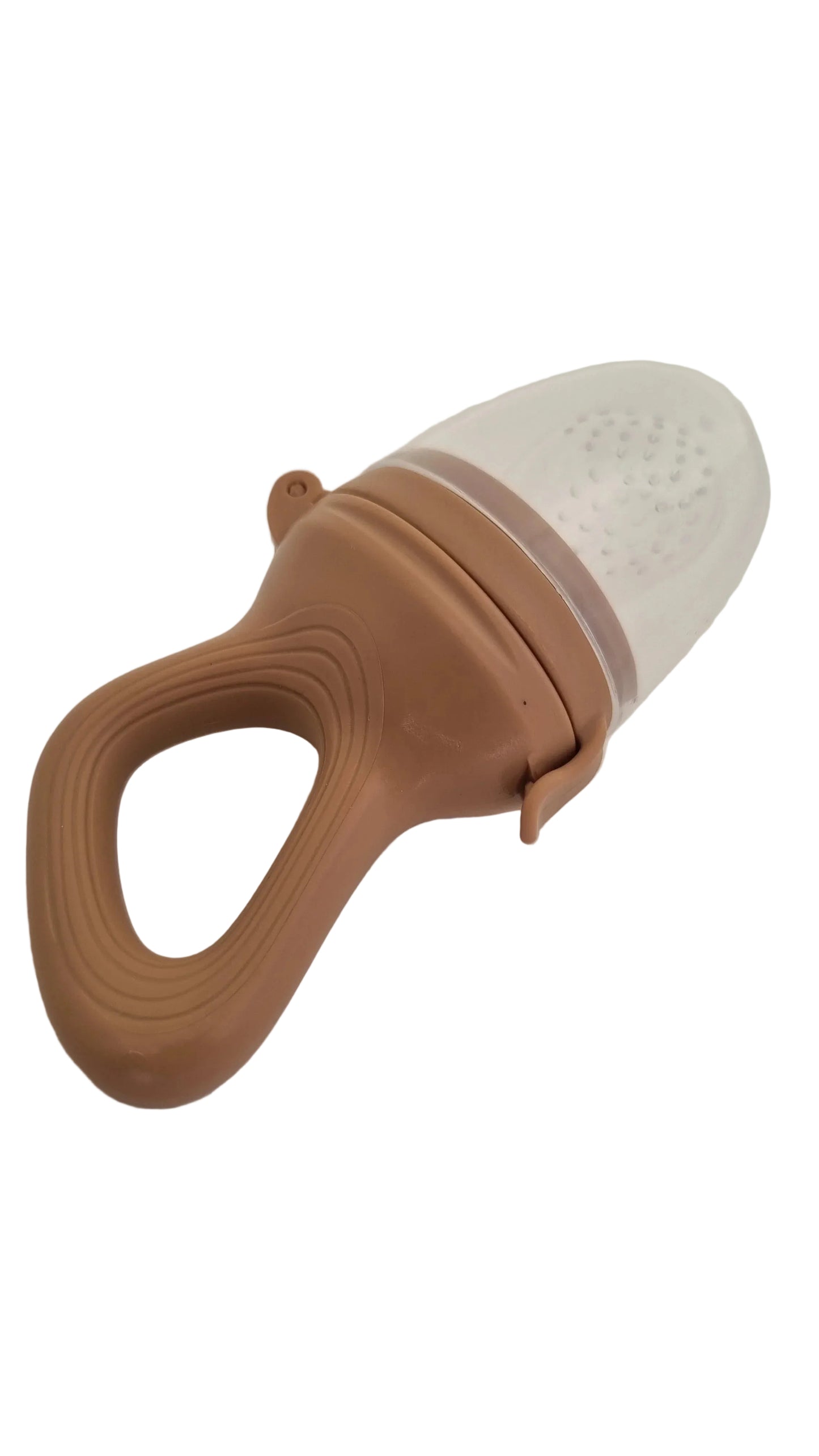 Grignoteuse alimentaire en silicone – Marron Douceur