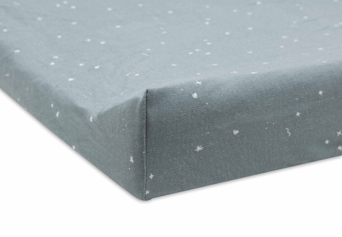 Housse de matelas à langer jersey 50x70cm twinkling sea green jollein