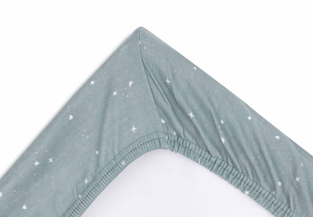 Housse de matelas à langer jersey 50x70cm twinkling sea green jollein