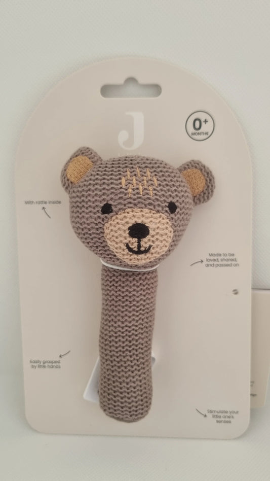 Hochet en maille Ours - Jollein