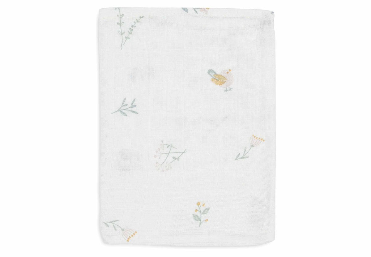 Gants de toilette jollein gaze de coton (Lot de 3) Lovely Birds