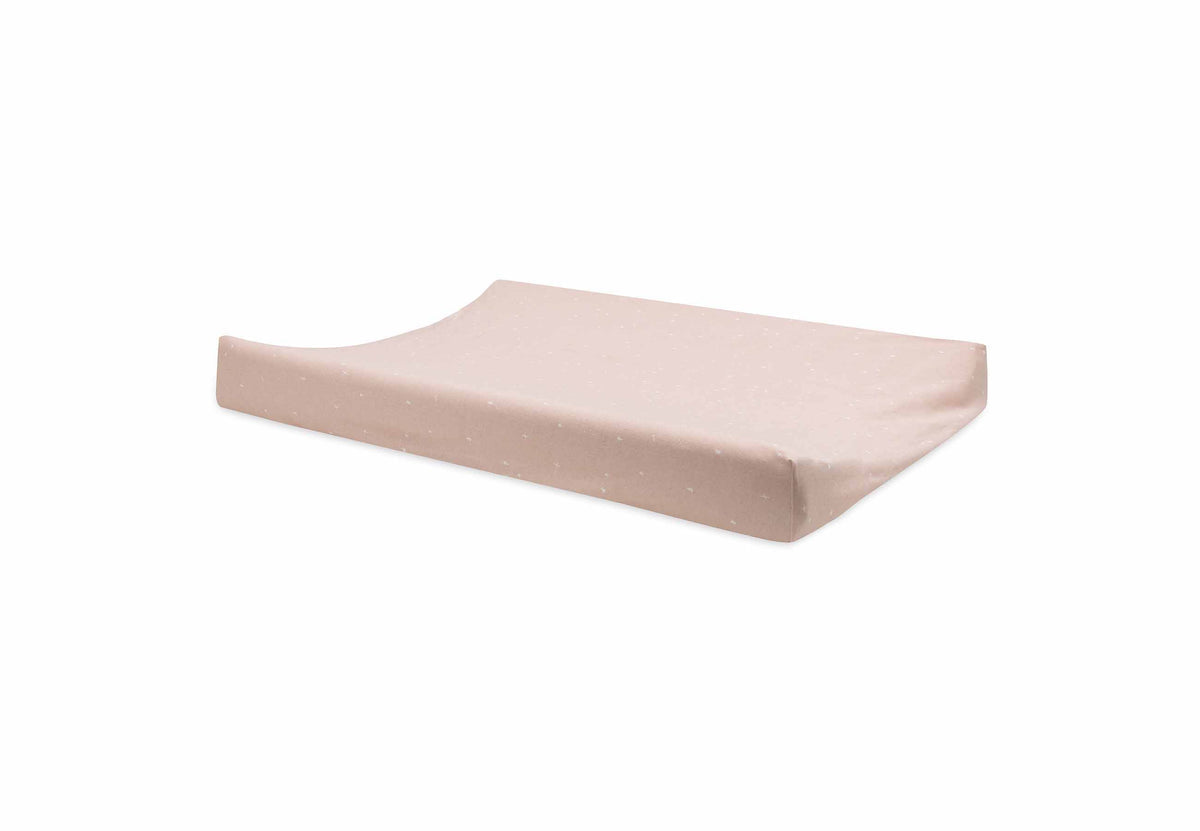 Housse de matelas à langer en jersey 50x70cm Twinkling Wild Rose jollein