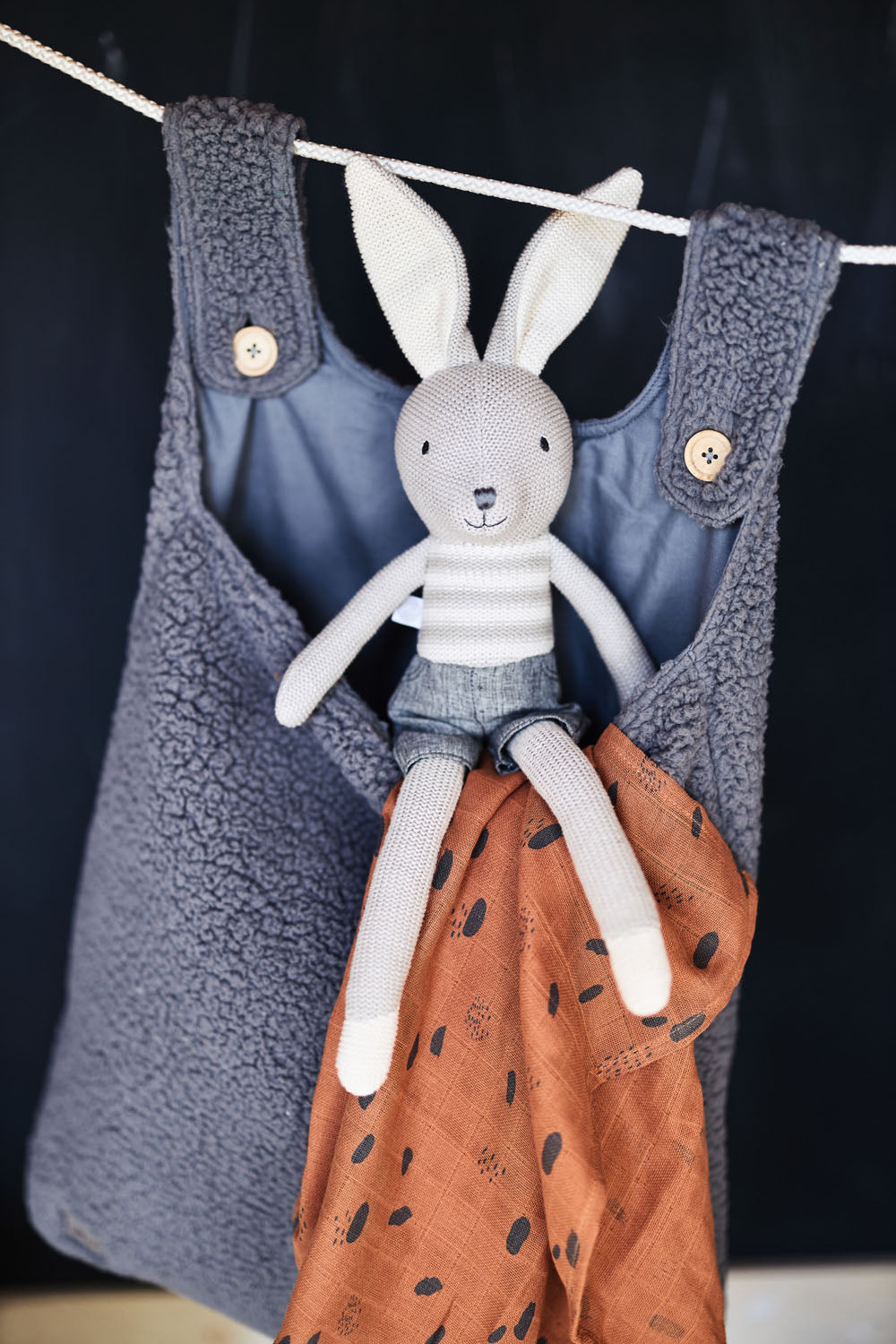 Peluche lapin jollein coton 50cm Joey