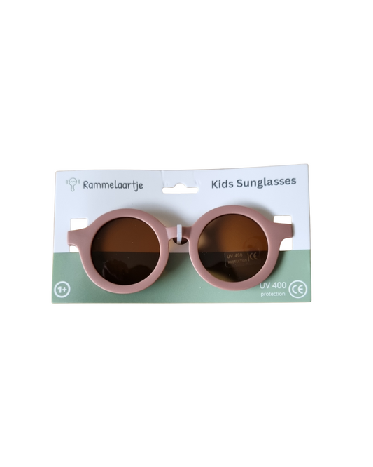 Lunettes enfant rondes vieux rose - charme et robustesse - Skovlia
