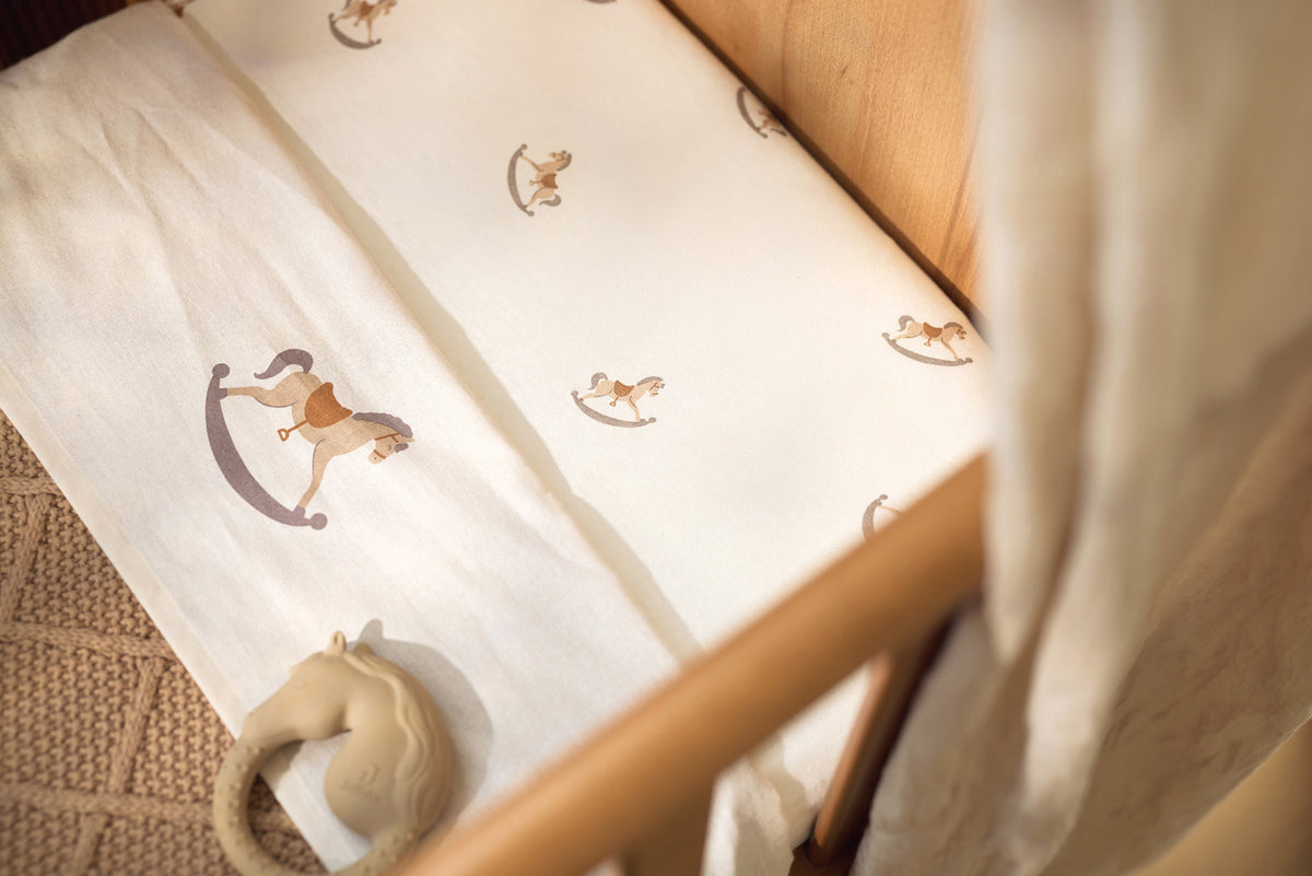 Drap-housse jollein 70×140cm Nostalgic ride en jersey