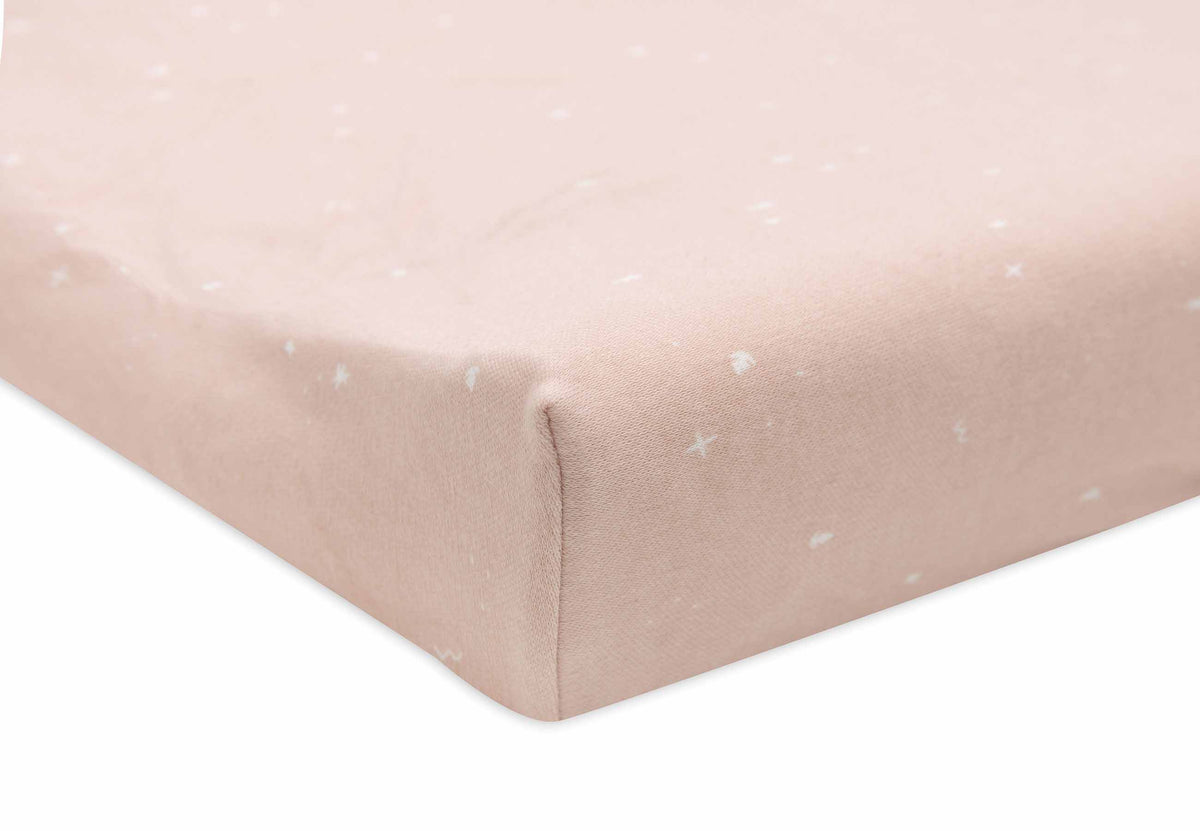 Housse de matelas à langer en jersey 50x70cm Twinkling Wild Rose jollein